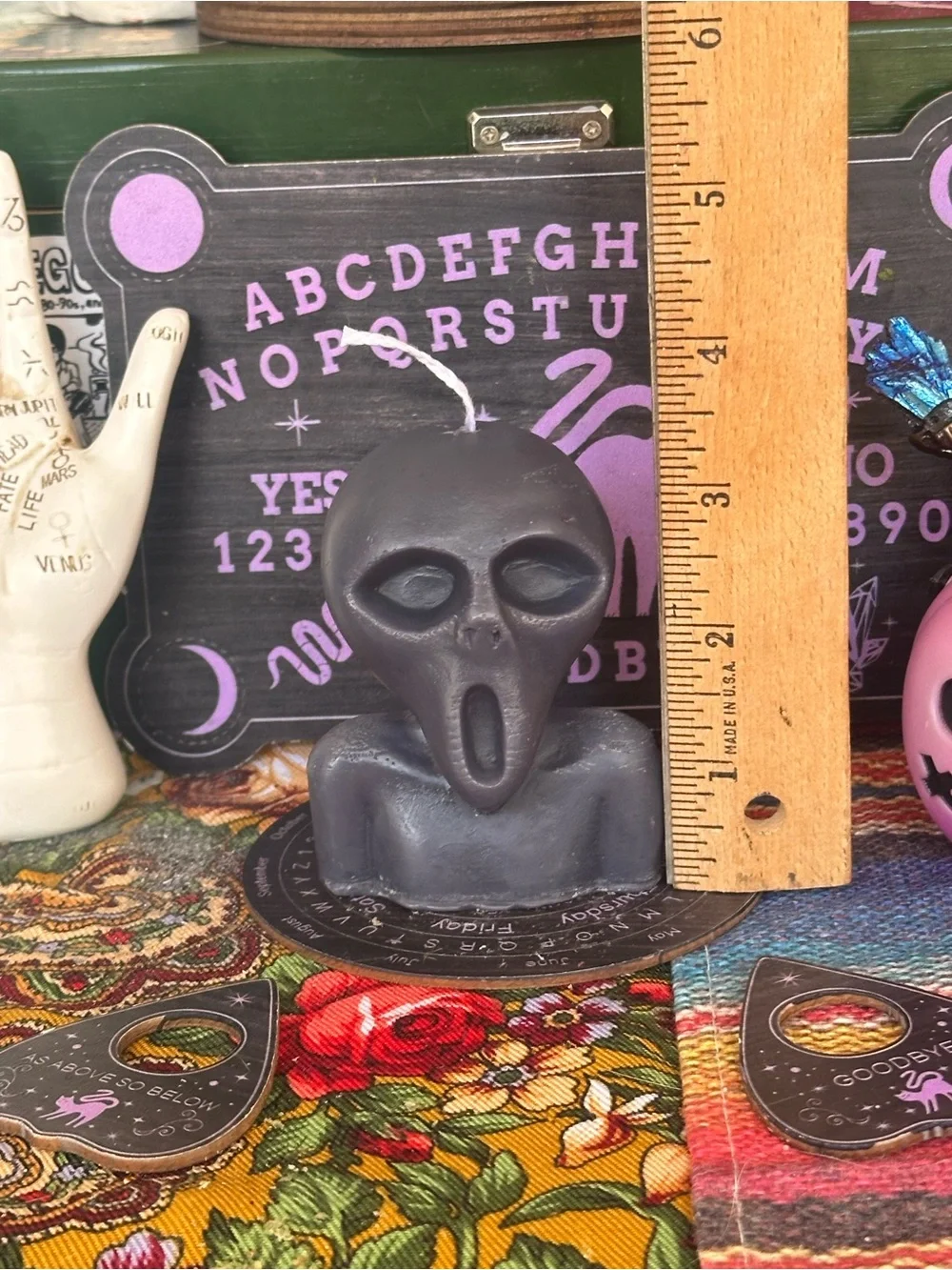 The Visitor Candle | Cryptid & UFO Gothic Decor